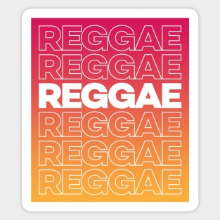 Reggae Typography Sticker